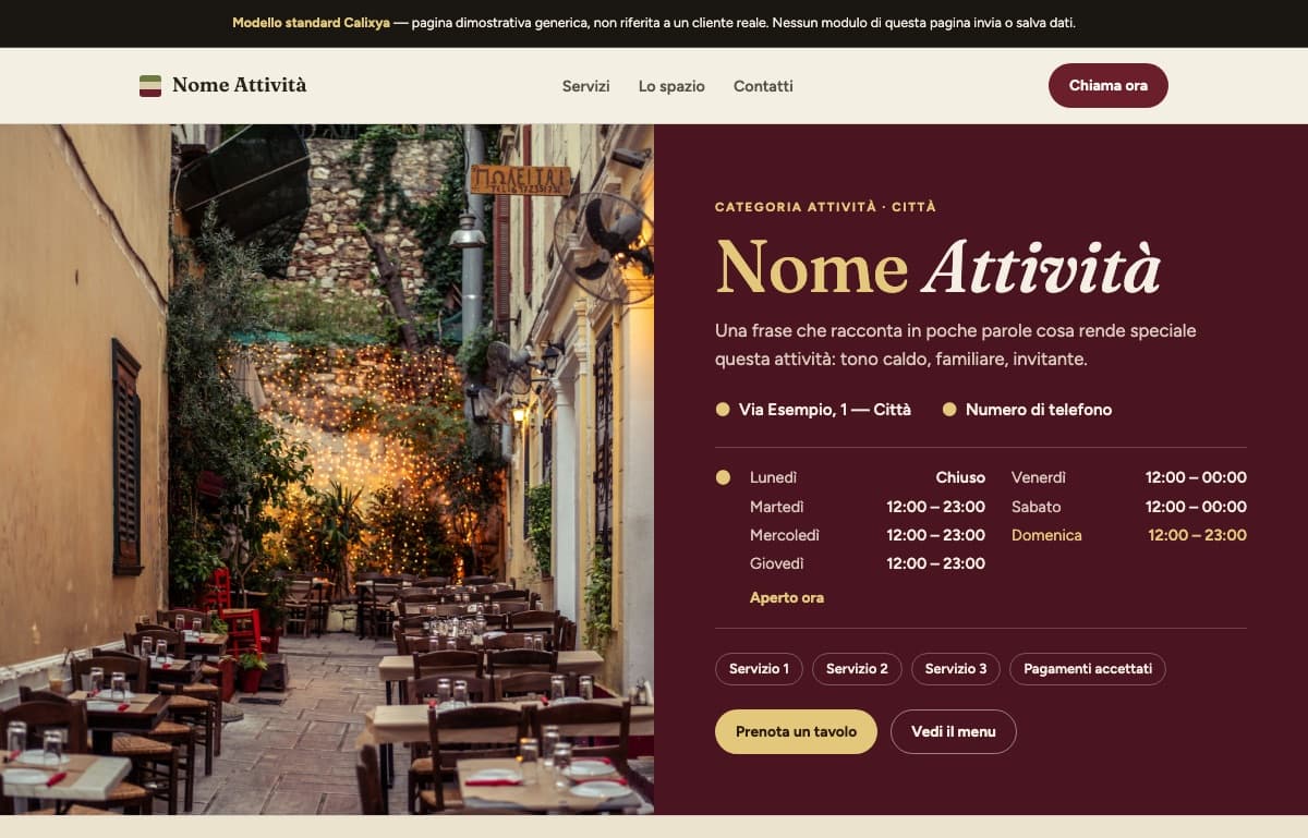 Anteprima del modello Caldo & Conviviale